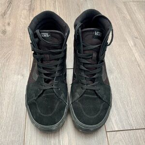 Vans Men's Black High-Top Sneakers - Size 10.5